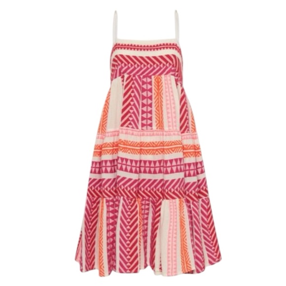 NEW ANTHROPOLOGIE x DEVOTION TWINS Lilou Square-Neck Dress Size S - Picture 4 of 7